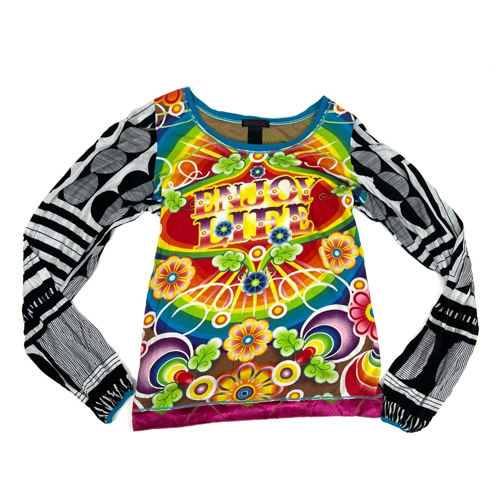 Vintage Custo Barcelona ‘Enjoy Life’ Top
